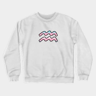 Aquarius Trans Pride Symbol Crewneck Sweatshirt